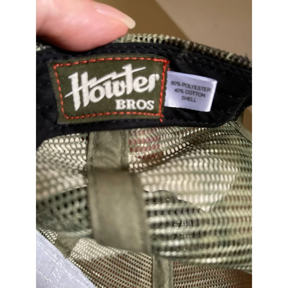 Howler Brothers Heed The Call Camo Trucker Hat Mens Green Mesh Snapback Cap